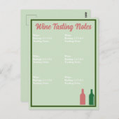 ワイン テイスティング ノートカード ポストカード (正面/裏面)