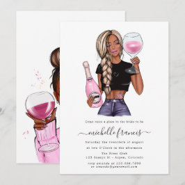ワイン・テイスティング・ブライダルシャワー招待状 招待状