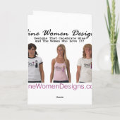 ワイン・ディヴァの「ワインのみ」という素晴らしいクリスマス シーズンカード (裏面)