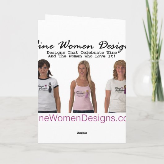 ワイン・ディヴァの「ワインのみ」という素晴らしいクリスマス シーズンカード (裏面)