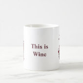 ワイン・ノーム 名前変更可 this is Wine  コーヒーマグカップ (中央)