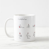 ワイン"ハロルド惑星"が愛する人々のためのPilates コーヒーマグカップ (左)