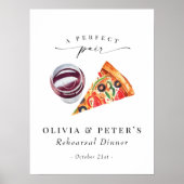 ワイン&ピザパーフェクトペアリハーサルディナーウェルカム ポスター (正面)