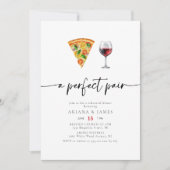 ワイン&ピザパーフェクトペアリハーサルディナー 招待状 (正面)