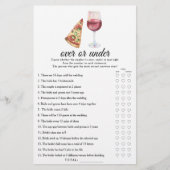 ワイン&ピザブライダルシャワーオーバーまたはゲーム中 (正面)