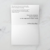 ワイン・フェアリー・ホリデー・カード – 室温 シーズンカード (内部)