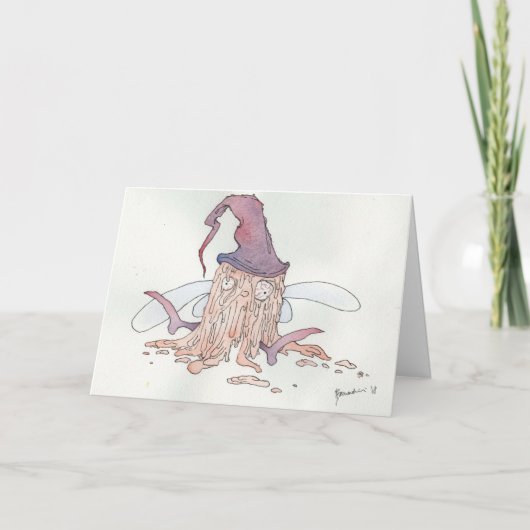 ワイン・フェアリー・ホリデー・カード – 室温 シーズンカード (正面)