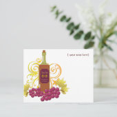 ワイン&ブドウ ポストカード (スタンド正面)