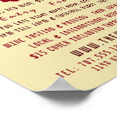 ワイン&ブドウ、ワインバー/ワイナリー広告ズ ポスター (角)