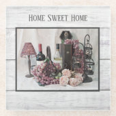 ワイン，ブドウ，木，プランクス，国，農家 ガラスコースター (正面)