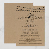 ワイン＆ブルース アンド アイ ドゥズ ウェディング インビテーション (正面/裏面)