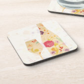 ワイン・ボトルおよびガラス コースター (左側)