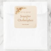 ワイン・ボトルのラベルのステッカー スクエアシール (バッグ)