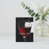 ワイン・ボトルの名刺のテンプレート 名刺 (スタンド正面)