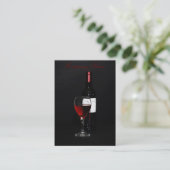 ワイン・ボトルの名刺のテンプレート 名刺 (スタンド正面)