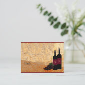 ワイン・ボトルの座席表のテーブル第| プレイスカード (スタンド正面)