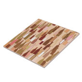 ワイン・ボトル、アース・カラー、軽い珊瑚の背景 タイル (側面)