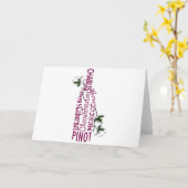 ワイン・ボトル カード (黄色い花)