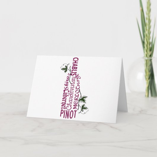 ワイン・ボトル カード (正面)