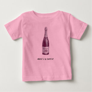 ワイン・ボトル-私のボトルはどこにありますか。 ベビーTシャツ