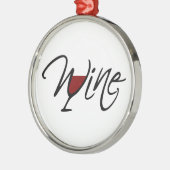ワイン メタルオーナメント (左)