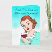 ワイン・ユーモアの友情 カード (正面)