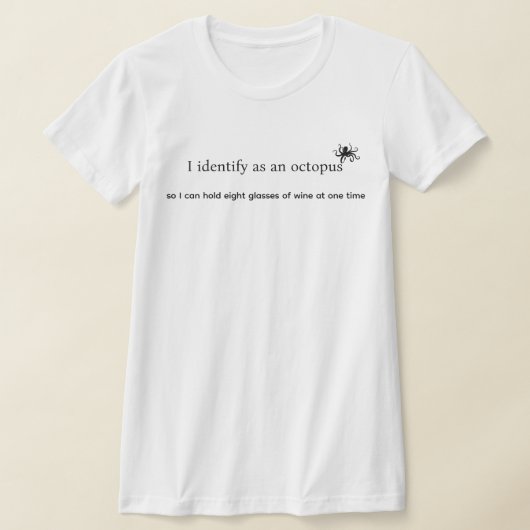 ワイン ユーモア Tシャツ (レイダウン)