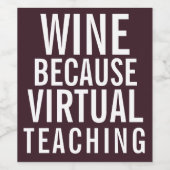 ワイン　仮想授業のため | 　感謝 ワインラベル (シングルラベル)