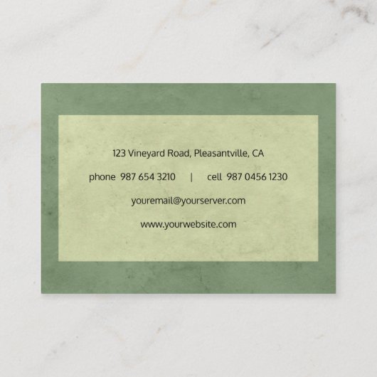 ワイン 名刺 (裏面)