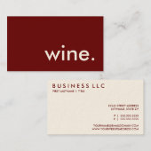 ワイン 名刺 (正面/裏面)