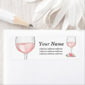 ワイン，成人誕生日，結婚フローラ ラベル (インサイチュ)