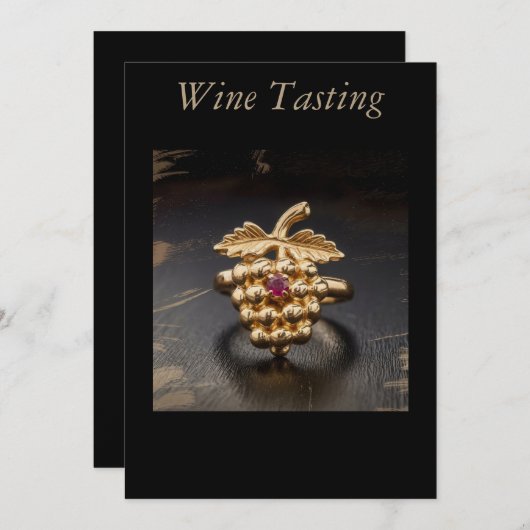 ワイン 招待状 (正面/裏面)