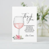 ワイン, 花, サンクスカード 招待状 (スタンド正面)