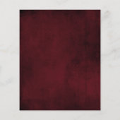 ワイン&金ゴールドリーガル結婚式招待状バジェットフライヤー チラシ (裏面)