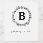 ワイン/champ/water/beer/liqourラベル（4" x 3.5インチ） ワインラベル (シングルラベル)