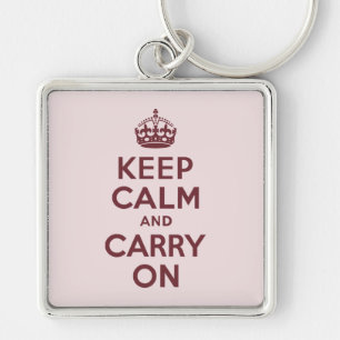 ワインKeep Calm and Carry On キーホルダー