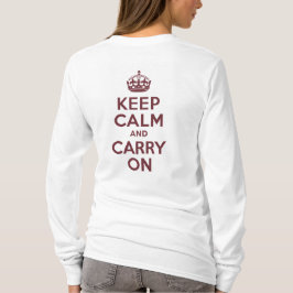 ワインKeep Calm and Carry On Tシャツ