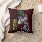 ワインnのブドウのボトル クッション (ブランケット)