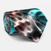 ワインtに「インク」滴を付けた有孔板デザイン ネクタイ (ロール)