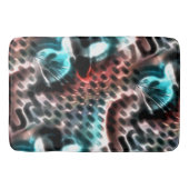 ワインtに「インク」滴を付けた有孔板デザイン バスマット (正面)