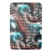 ワインtに「インク」滴を付けた有孔板デザイン バスマット (正面縦)