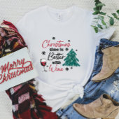 ワインTシャツのクリスマスタイムが良い Tシャツ