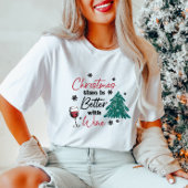 ワインTシャツのクリスマスタイムが良い Tシャツ