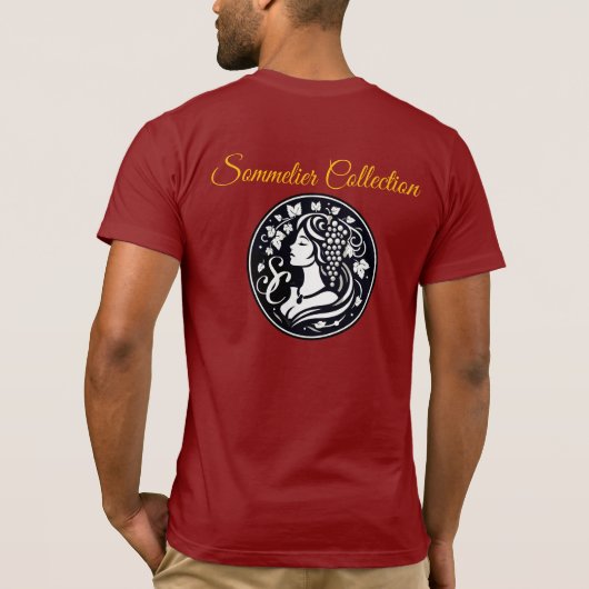 ワインTシャツ ソムリエコレクション Tシャツ (裏面)