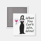 ワインVixen単純に悪いときに勝つことができない、ワイン マグネット (正面/裏面)