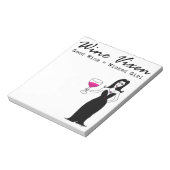 ワインVixen "良いワイン=悪い女の子" ノートパッド (回転)