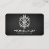 ワイードとルーンアルファベット名刺のくもの巣 名刺 (正面)