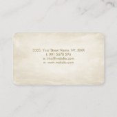 ワイードとルーンアルファベット名刺のくもの巣 名刺 (裏面)