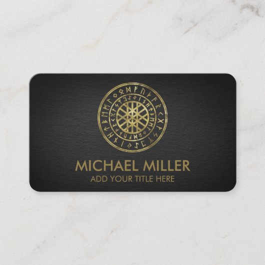 ワイードとルーンアルファベット名刺のくもの巣 名刺 (正面)