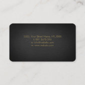 ワイードとルーンアルファベット名刺のくもの巣 名刺 (裏面)